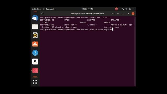 Instalasi docker and create container pada ubuntu 18.04 | Rizda Amelia 193307062 смотреть онлайн