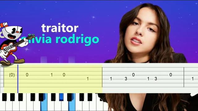 traitor by Olivia Rodrigo Fingerstyle | traitor tabs смотреть онлайн