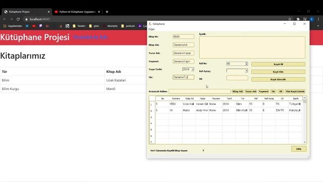 DotNET Core ile Kitap Listeleme Uygulaması (SQLite) смотреть онлайн