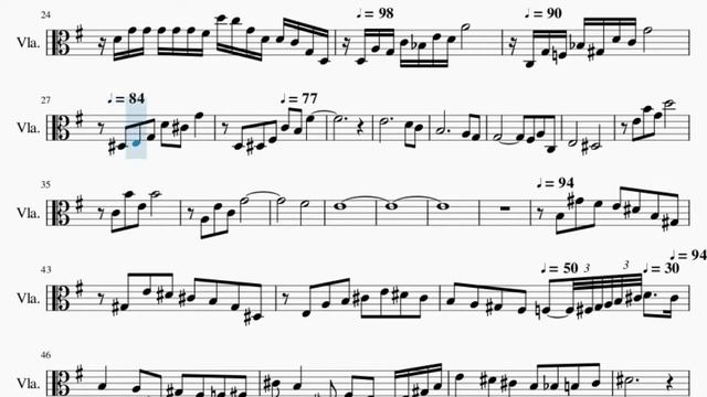 Viola Sheet Music: How to play Cafe 1930 (Astor Piazzolla) смотреть онлайн