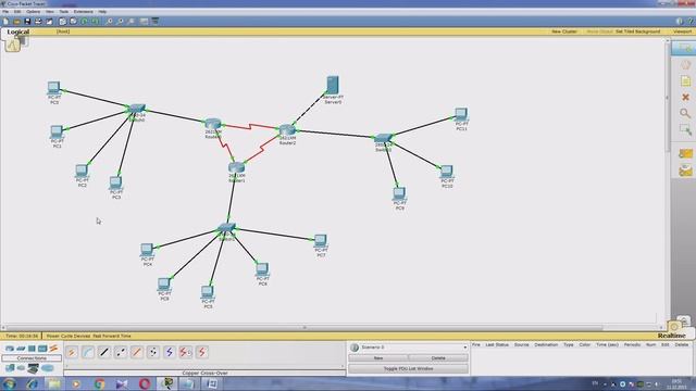 Создание и настройка сети с роутерами в Cisco Packet Tracer смотреть онлайн