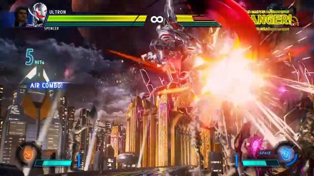 MARVEL VS. CAPCOM: INFINITE Ultron,Spencer Alt. Gameplay In Arcade Mode смотреть онлайн