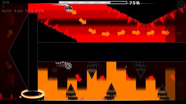 Sakupen Hell 39%-100% (Extreme Demon) By Noobas | Geometry Dash смотреть онлайн