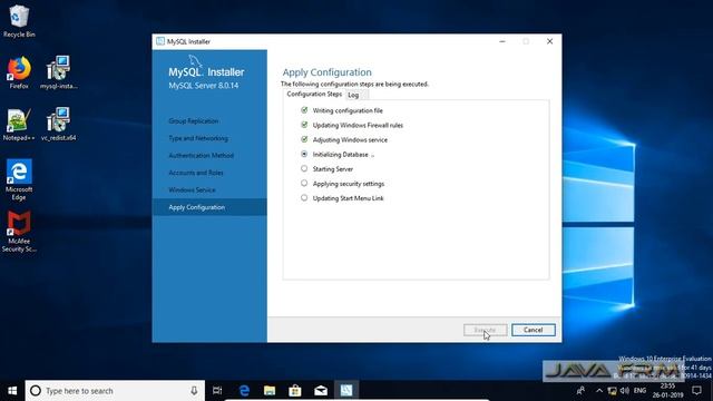 MySQL 8.0 Community Server installation on Windows 10 смотреть онлайн