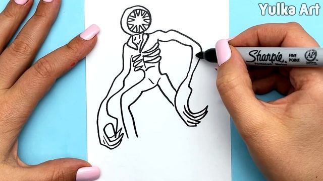 How to draw The Figure | Doors Roblox drawings | Yulka Art смотреть онлайн