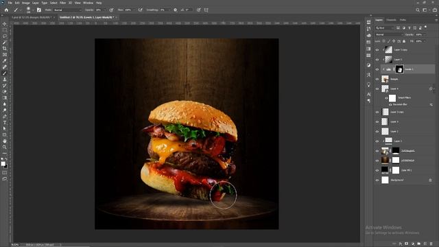 Burger Banner design in Photoshop cc 2020 | Social media food post banner design | Graphic Zone смотреть онлайн