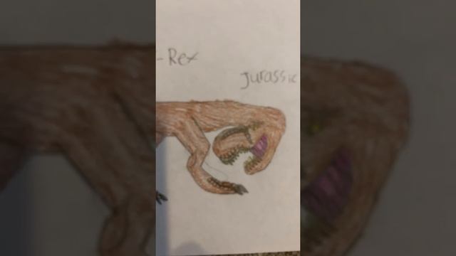 My T. rex drawing смотреть онлайн