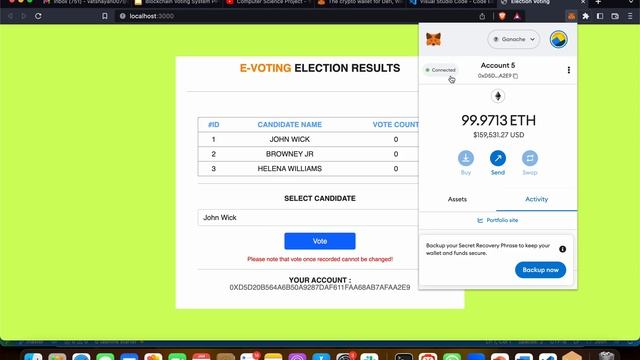 Full Stack Blockchain Voting System Project || Blockchain Project смотреть онлайн