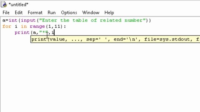 How to print table given by user in python in hindi and english смотреть онлайн