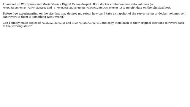 DevOps & SysAdmins: Create Snapshot of Wordpress/Mariadb Docker Setup смотреть онлайн