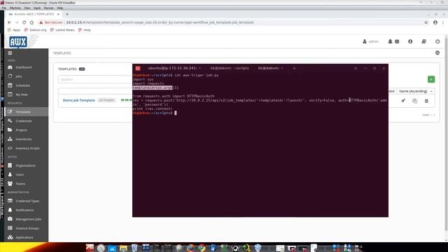 Trigger a Ansible Job Template Using Ansible Tower / AWX API смотреть онлайн