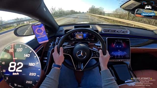 2024 Mercedes-Benz S Class S450d is the BEST S CLASS on AUTOBAHN смотреть онлайн