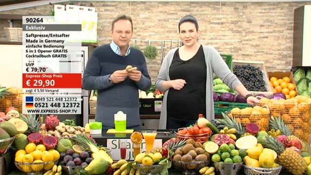 Express Shop – Saftpresse, Entsafter + Rezeptbuch + Universallöffner 6 in 1 смотреть онлайн