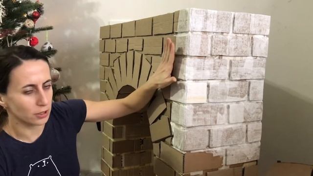 Фальш-камин своими руками. Декоративный камин из коробок смотреть онлайн