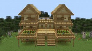 Майнкрафт - Как построить огромный дом для выживания 2. Minecraft