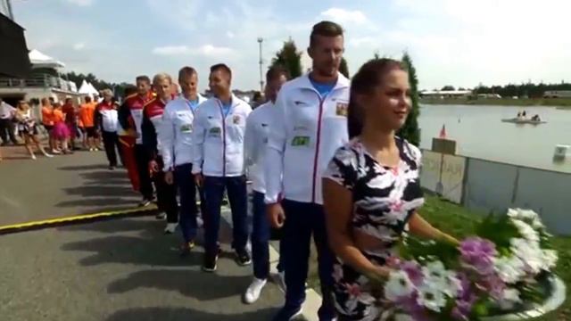 2017 ICF Canoe Sprint World Championships, Racice, Men's K-4 500m Final A. смотреть онлайн