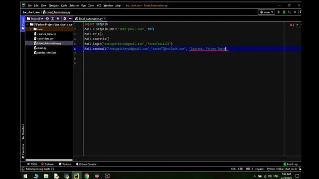 Sending Email using Python смотреть онлайн
