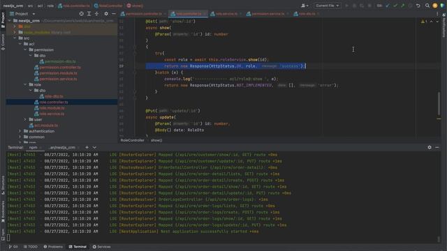 Nestjs API 7 - API Role - Create, Update, Show - 123code.net смотреть онлайн