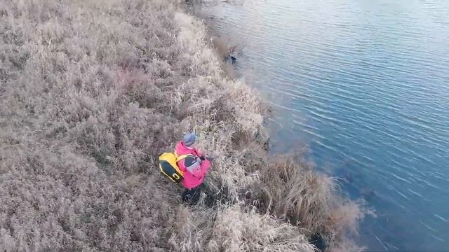 Ловля щуки поздней осенью. Поролоновые приманки. Река Кудьма. смотреть онлайн