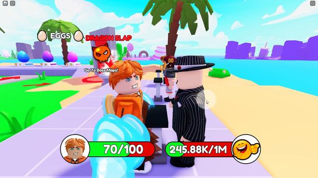 Spending $100,000 for the MOST POWERFUL SLAP in Roblox! смотреть онлайн