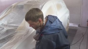 полная покраска в Перламутр белый