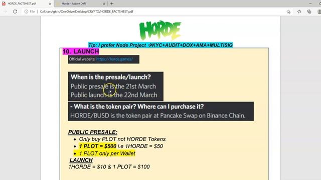 HORDE New Node Passive Income with Guaranteed 3X Return? смотреть онлайн