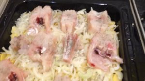 Рецепт. ТРЕСКА ЗАПЕЧЕННАЯ С КАРТОФЕЛЕМ в духовке
