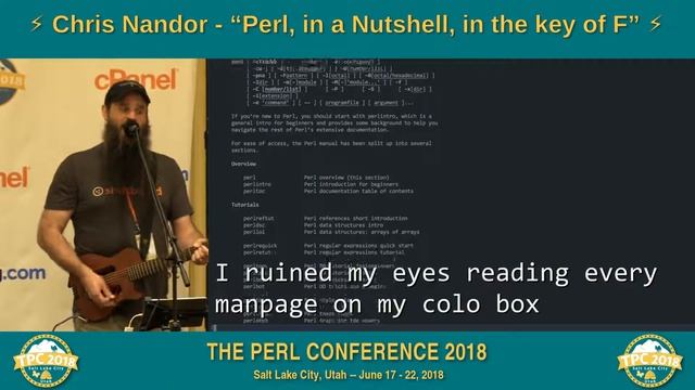 LIGHTNING TALK: Chris Nandor - "Perl, in a Nutshell, in the key of F" смотреть онлайн