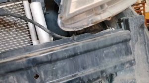 Киа Рио снимаем радиатор охлаждения чтобы помыть