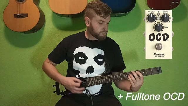 ANYGIG AGE MBK (travel Guitar) / Звучание тревел гитары + Fulltone OCD и Boss MT-2 (Metal Zone)