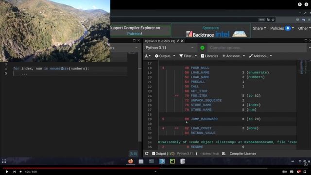 Немного о for и list в Python смотреть онлайн