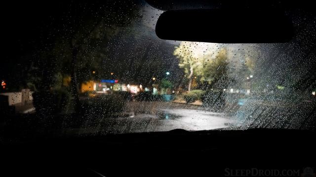 ► Parking Lot Rain: City Rain at Night with Traffic & Distant Thunder Sounds for Sleeping. Wet Road смотреть онлайн