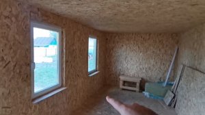 Домик бытовка 3х6м на винтовых сваях с двускатной крышей