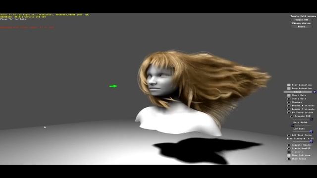 Nvidia GTX 580 Fermi Hair Demo смотреть онлайн