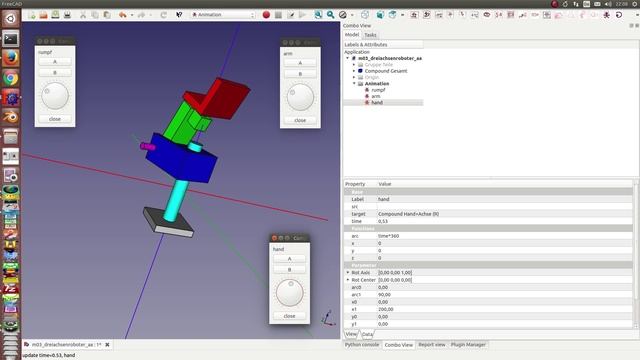 freecad roboter simulation смотреть онлайн