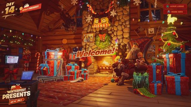 Fortnite New Item Shop Winterfest Is Glitched Free Present From MJ смотреть онлайн