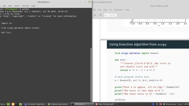 البرمجة بلغة بايثون 3 | مقدمة للمهندسين | Root Finding | Bisection Method | Newton's Method and mor смотреть онлайн
