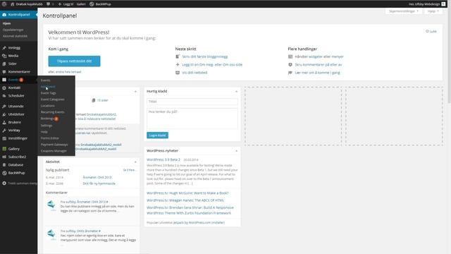 Kurs i WP Events Manager - introduksjon смотреть онлайн