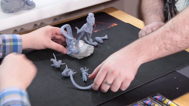 3D печать скульптур пленйсволкеров и героев Magic: the Gathering mtg 3d print смотреть онлайн
