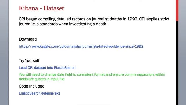 Setting a dataset for Kibana Dashboard Visualizations смотреть онлайн