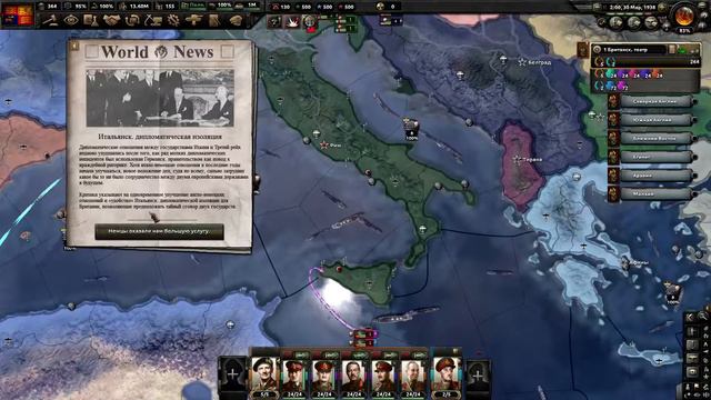 Hearts of Iron 4 Великобритания Партия Короля Серия 4 Упреждающий Удар по Угрозам смотреть онлайн