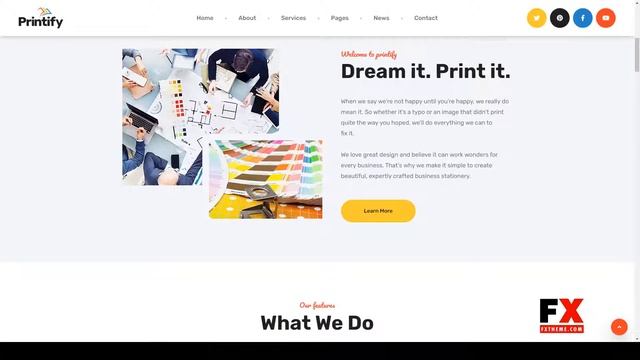 Printify - Gatsby React Printing Company Template printing company services смотреть онлайн