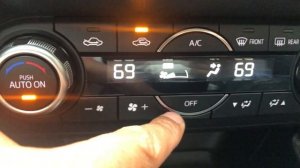 Mazda 3 - how to turn on and off the air-conditioning and heating