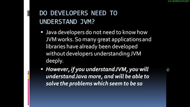 JAVA VIRTUAL MACHINE(JVM )