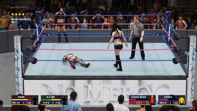 WWE 2K18 GAMEPLAY: Alexa Bliss & Asuka VS. AJ Lee & Paige | Community Wish Match смотреть онлайн