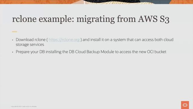 Migrating Oracle Backups from AWS S3 to OCI смотреть онлайн
