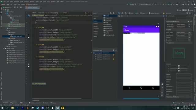 LinearLayout(리니어레이아웃)에 대해 알아보자! | 안드로이드 앱 만들기 #2-2 | 누구나 쉽게 만들 수 있는 앱 개발 강의! смотреть онлайн