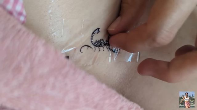 Temporary scorpion tattoo in private @sofiavloghome7252 смотреть онлайн