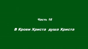 Причастие. Часть 16. В Крови Христа – душа Христа