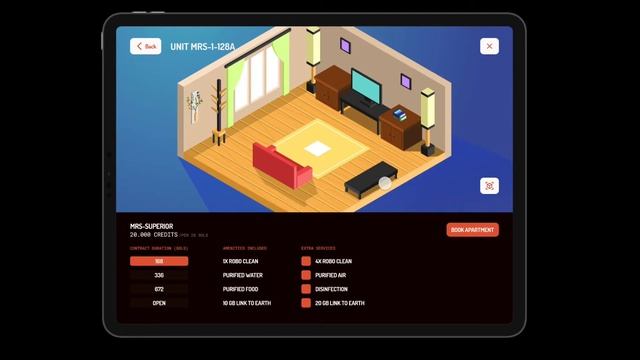 Marsville iPad Pro Prototype in Figma смотреть онлайн